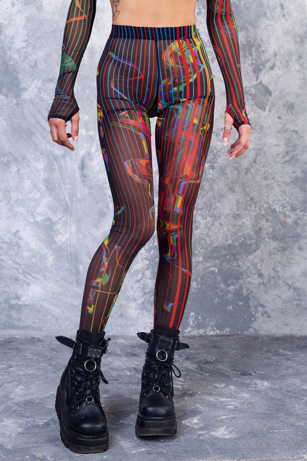 Simulationsnetz-Leggings