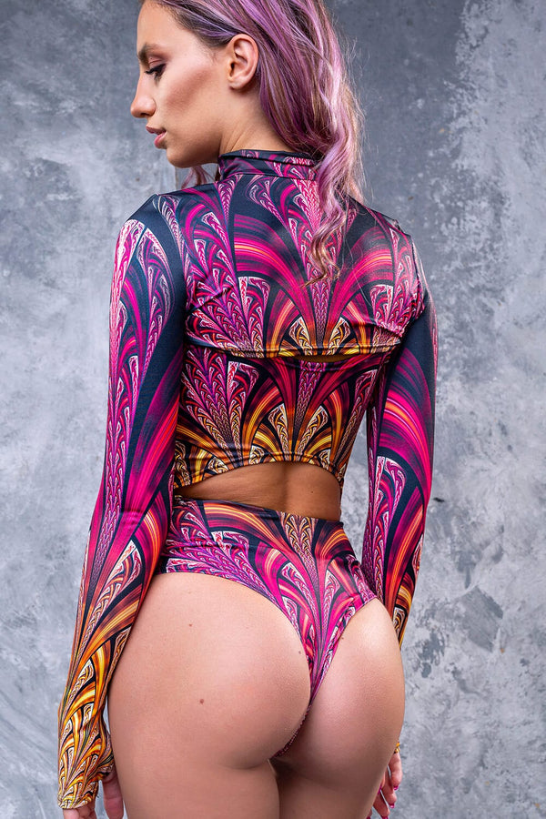 4D Flare Shrug 2-teiliger Bodysuit