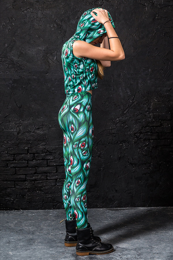 Ich sehe dich grünes Kapuzenoberteil