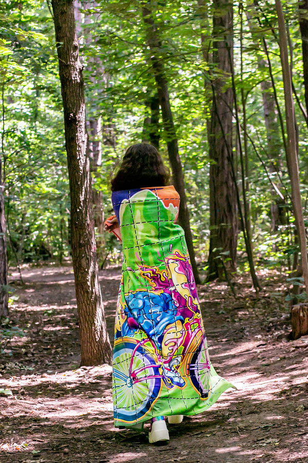 Bicycle Day Blotter XXL Handtuch