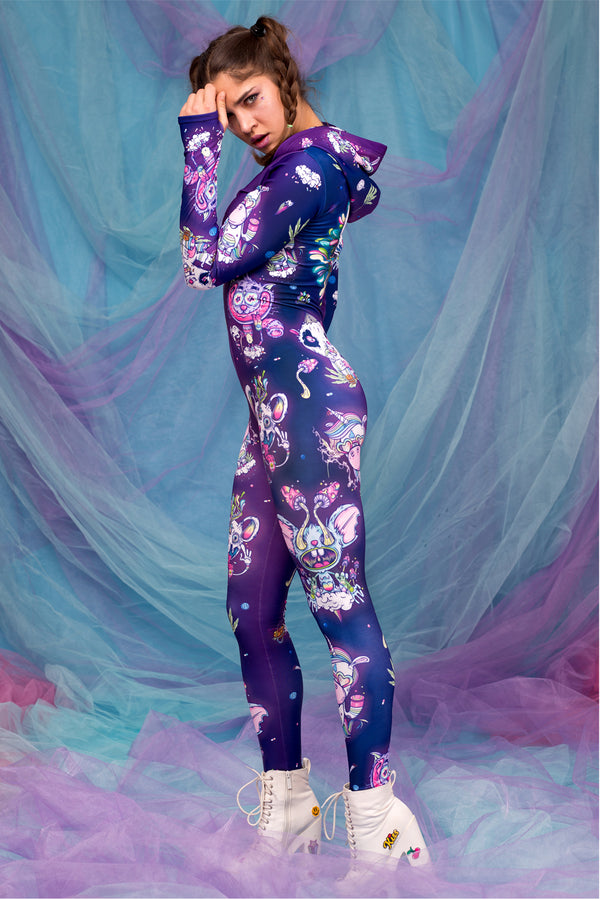 Psychotropischer Jungle Fit Einteiler