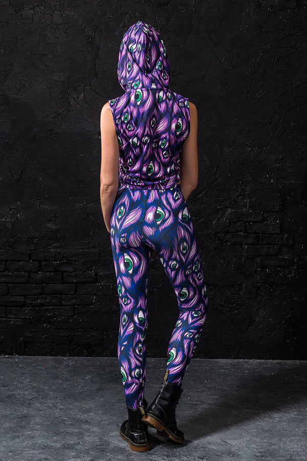 Ich sehe dich, lila Leggings