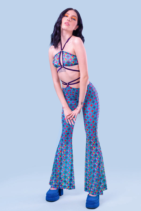 Disco Inferno Schlaghosen-Set