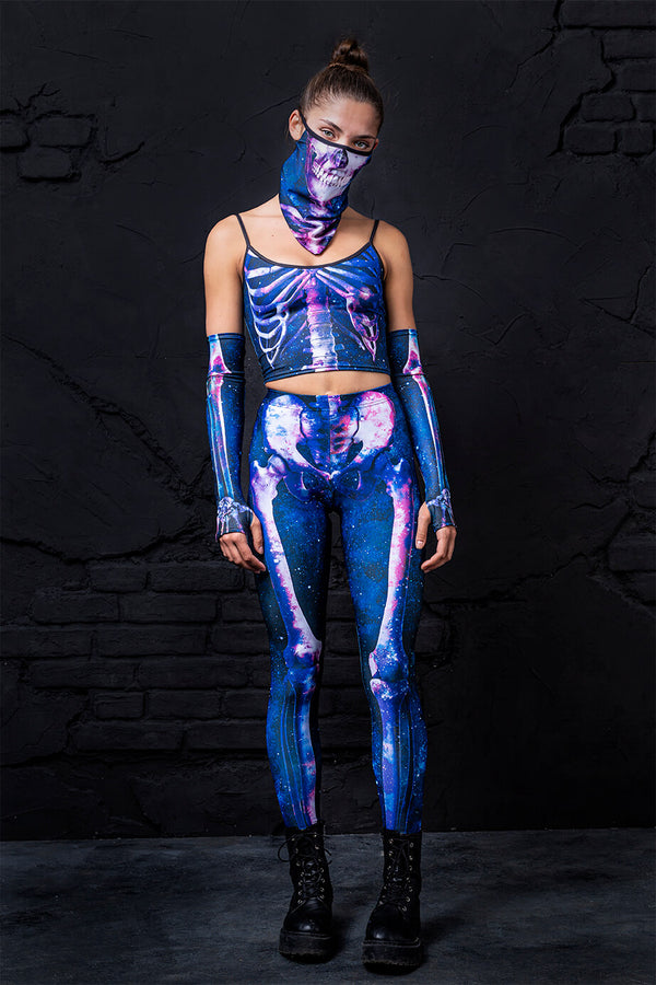 Galaxy Skelett Bandana Set