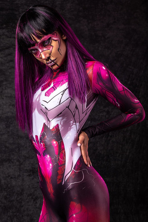 Rotes Spinnen-Babe-Kostüm