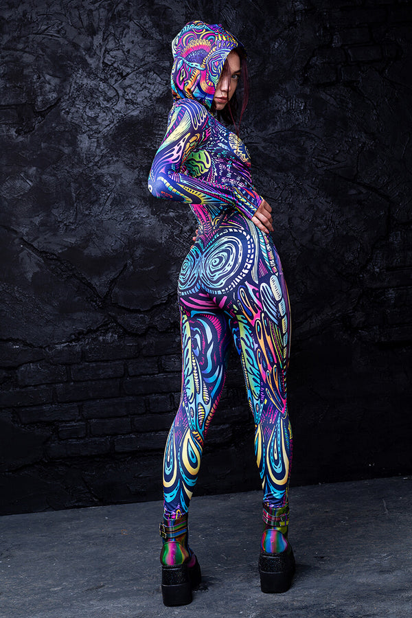 Psy Tribalism Fit Strampler