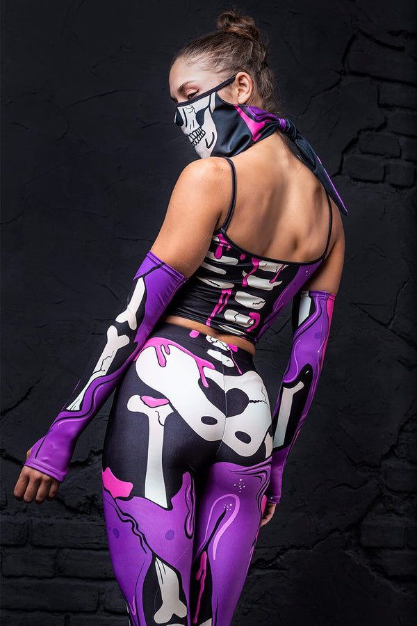 Lila Pop-Art-Bandana-Set