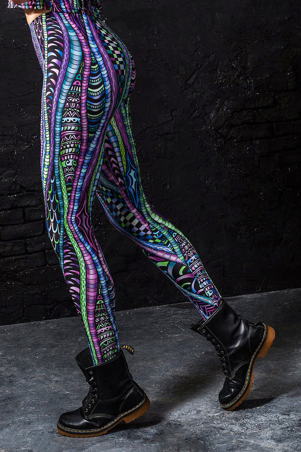 Psy-Knoten-Leggings