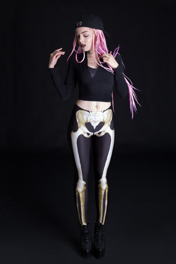 Friedhofs-Skelettleggings