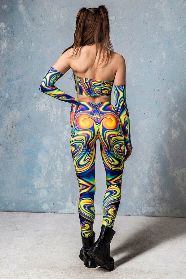 Abgegriffene Liquid-Leggings