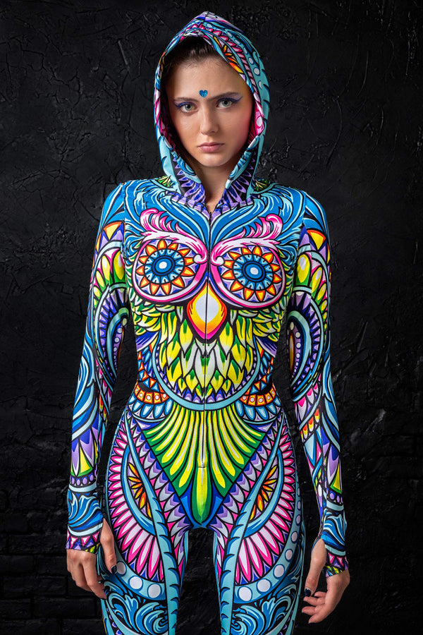 Cyan Birdy Fit Strampler