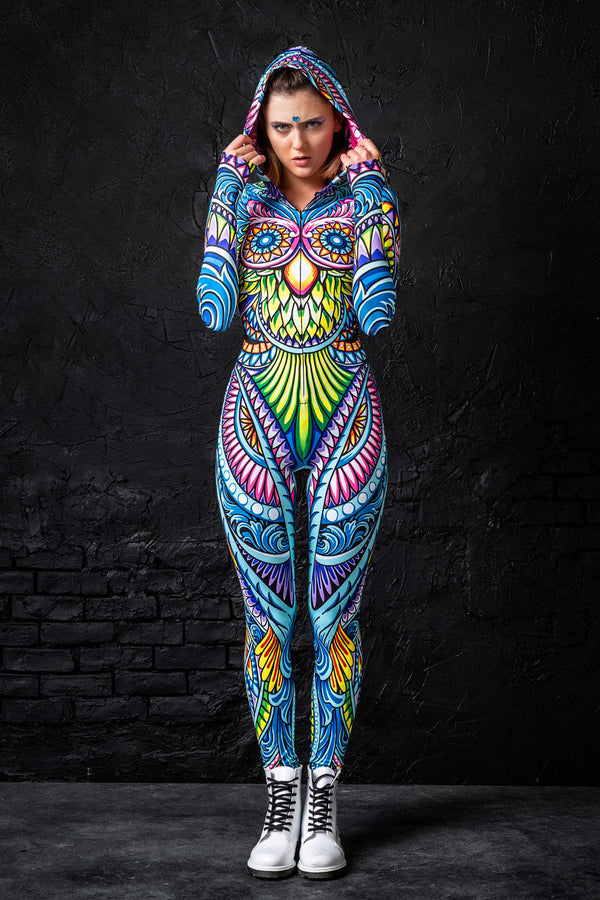 Cyan Birdy Fit Strampler