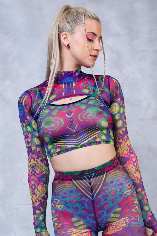 Vibeology Mesh 2-teiliger Shrug-Top