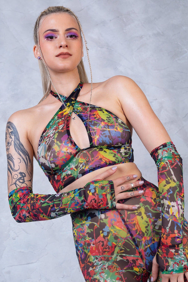 Splash Bell Bottom Top und Hosen-Set