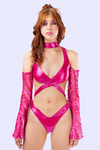 Glimmer Wrapped Bodysuit