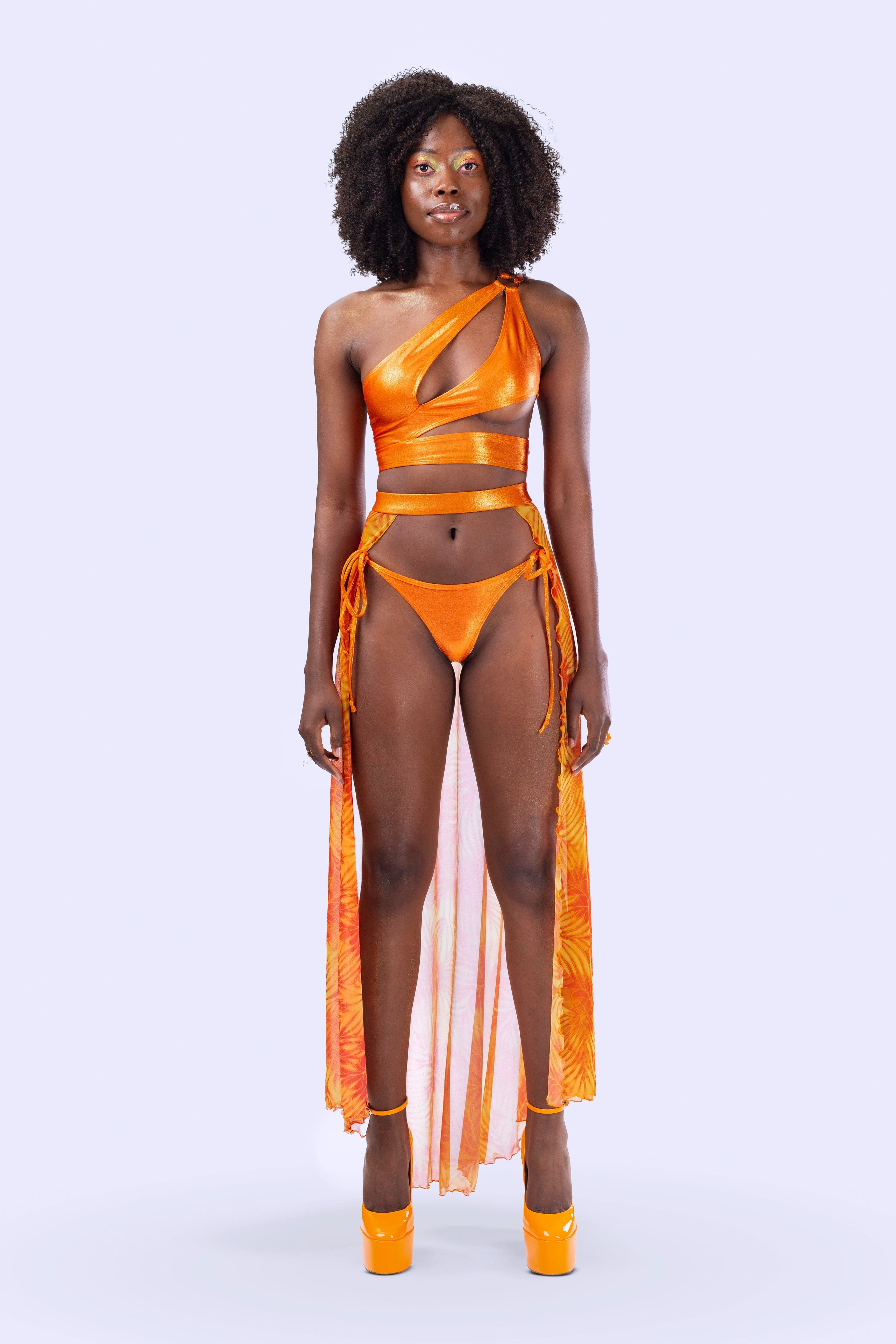 Citrine One Shoulder Set - BADINKA