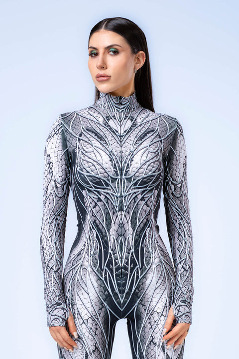 Sexy Silver Rave Outfits | BADINKA Sexy Silver Rave Outfits | BADINKA