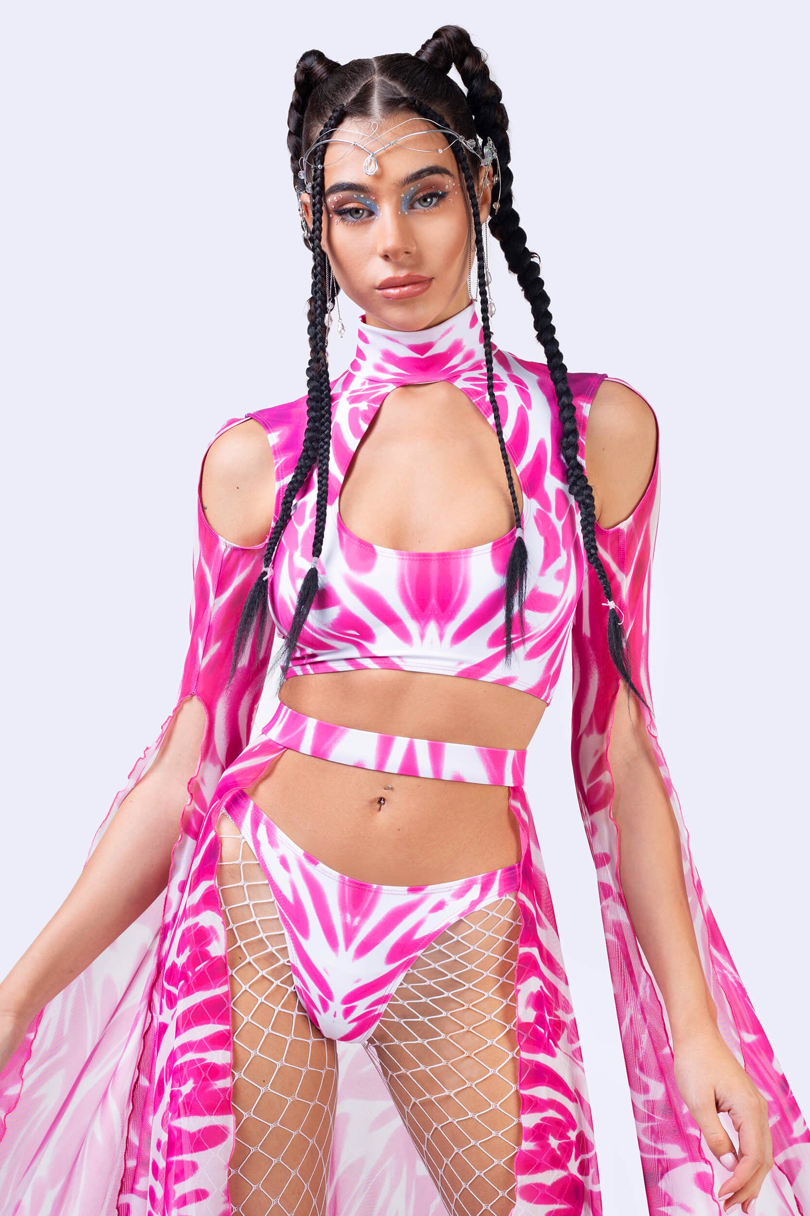 BADINKA Bubblegum Heat Maxi Sleeve Set Rave