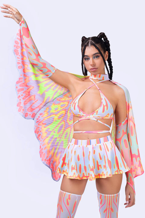 Cherry On Top Wrapped Triangle Top