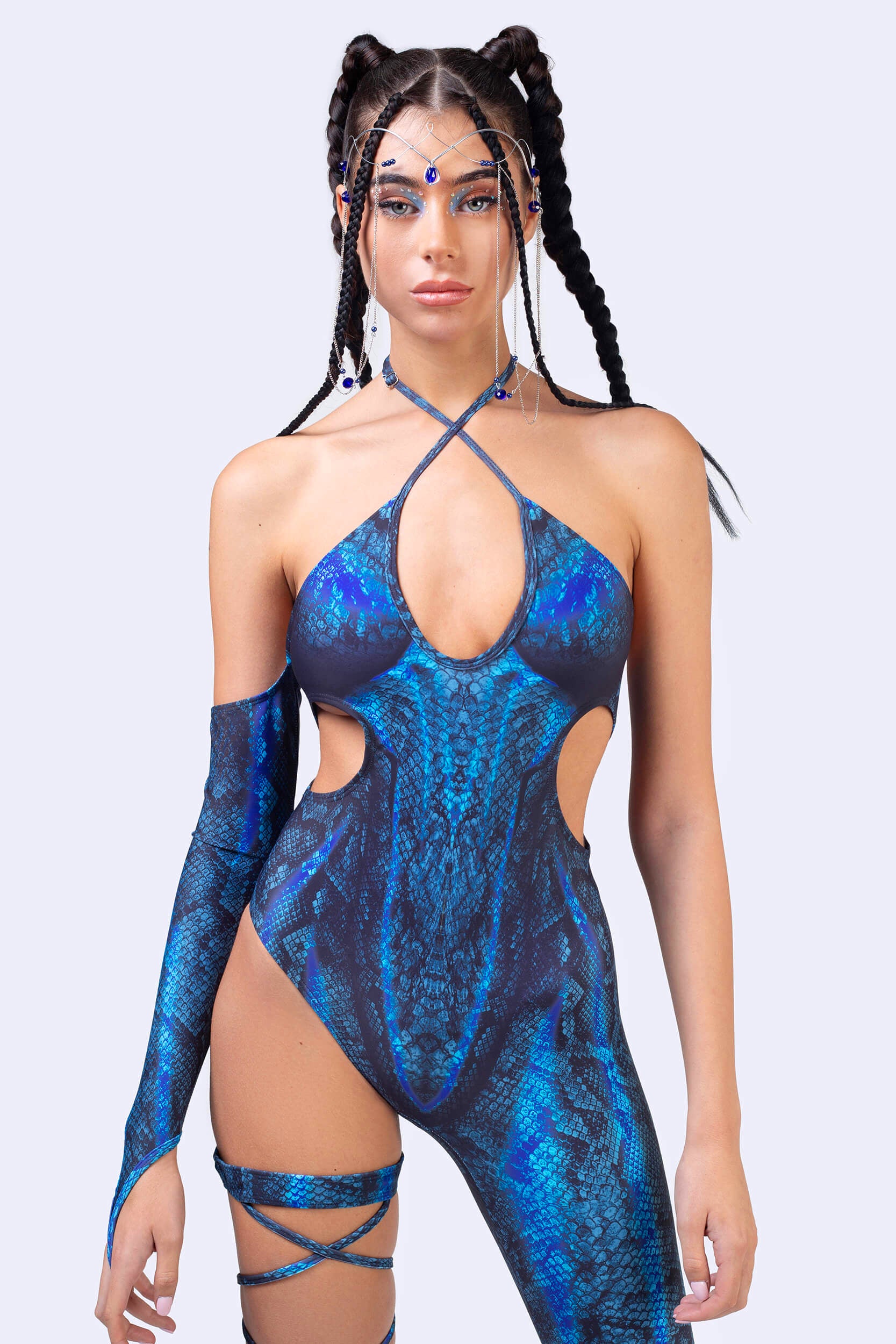 BADINKA Deep Waters Cheeky Asymmetric Catsuit