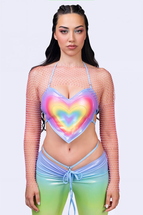 Liquid Center Heart-Shaped Top