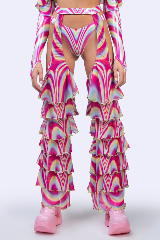 Spiral Tease Ruffle Chaps