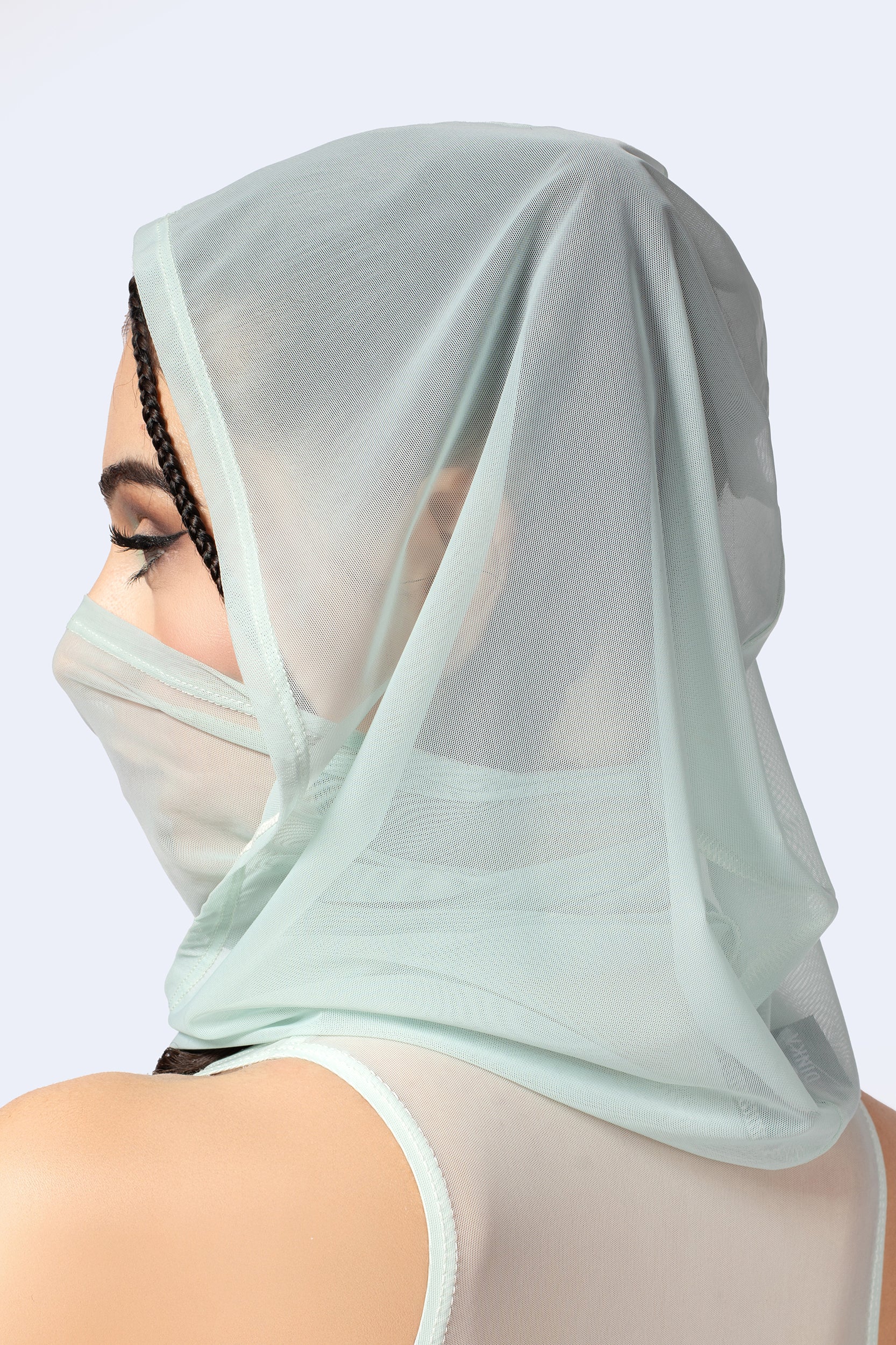 BADINKA Double Take Ruched Dress and Hood 11