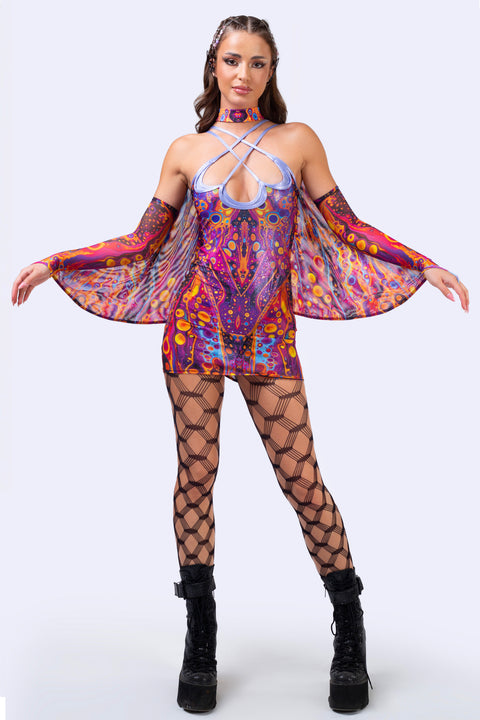 Venom Bloom Criss Cross Dress
