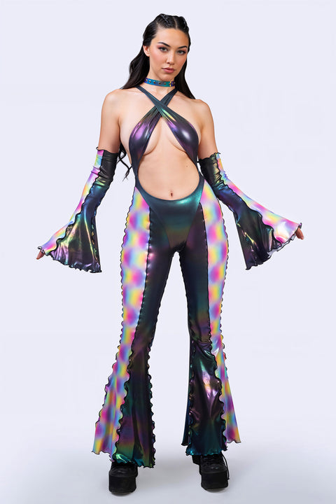 Dimensional Slip Criss Cross Romper