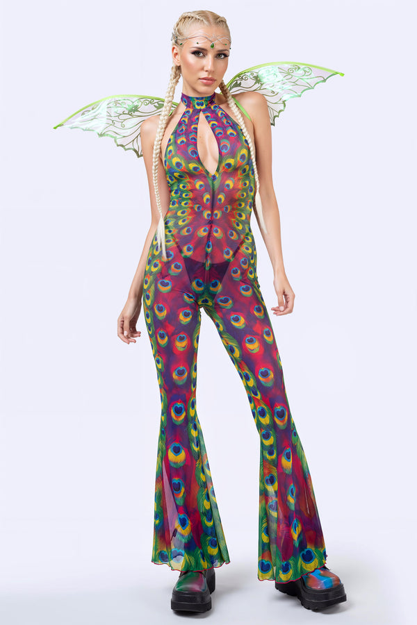 Tailspin Mesh Halter Romper