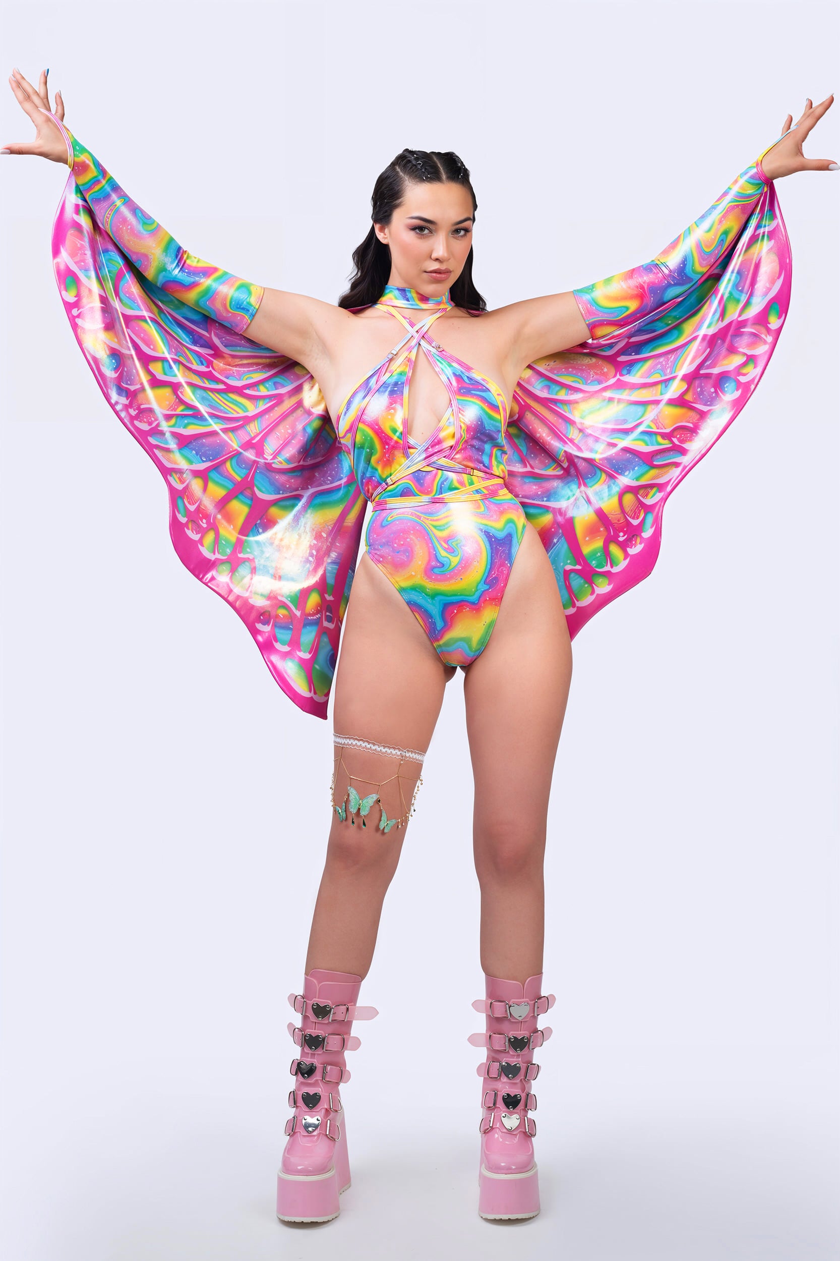 BADINKA Rainbow Fairytale Halter Bodysuit Pride