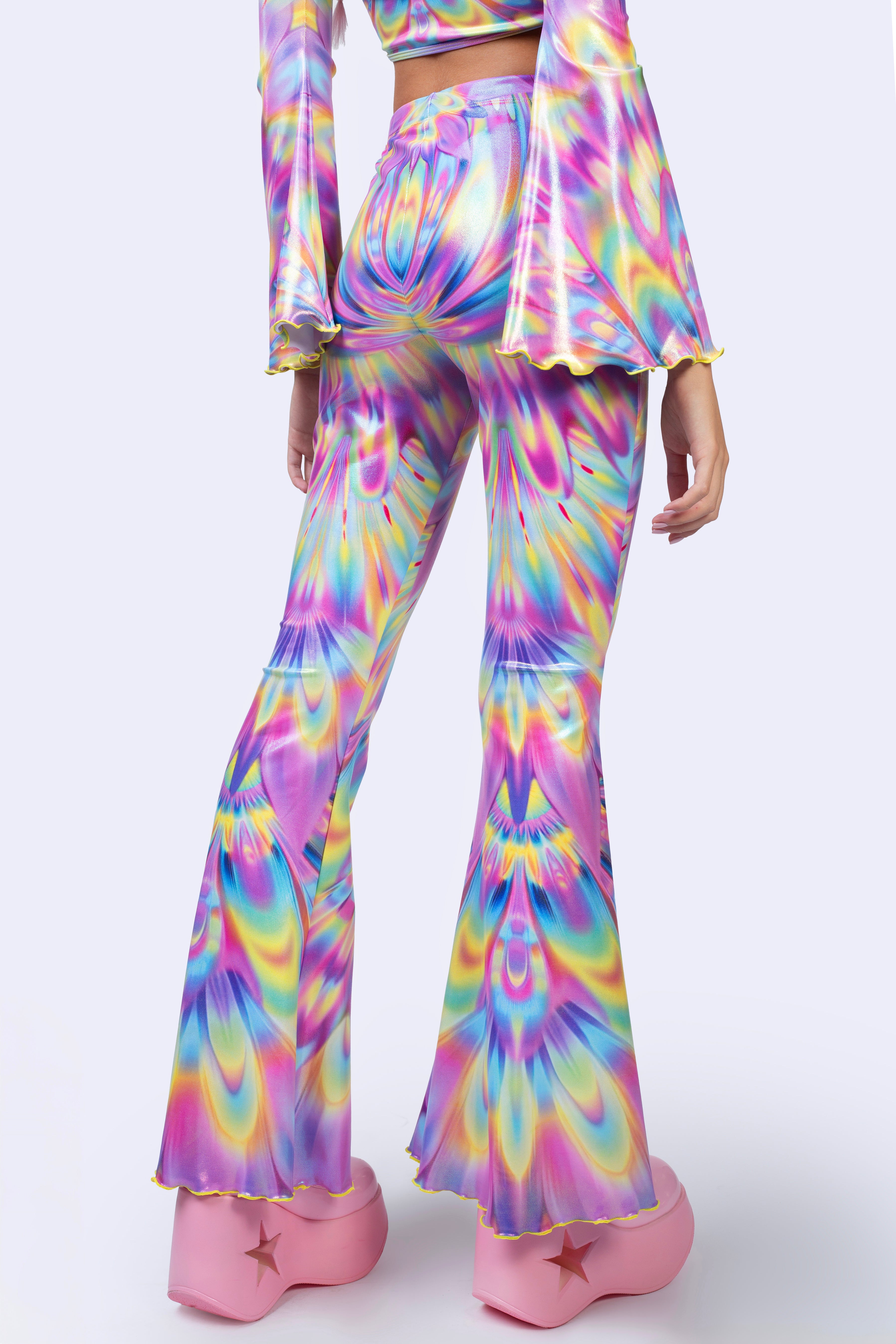 BADINKA Out Of Line Set Bell-bottoms, cut-out