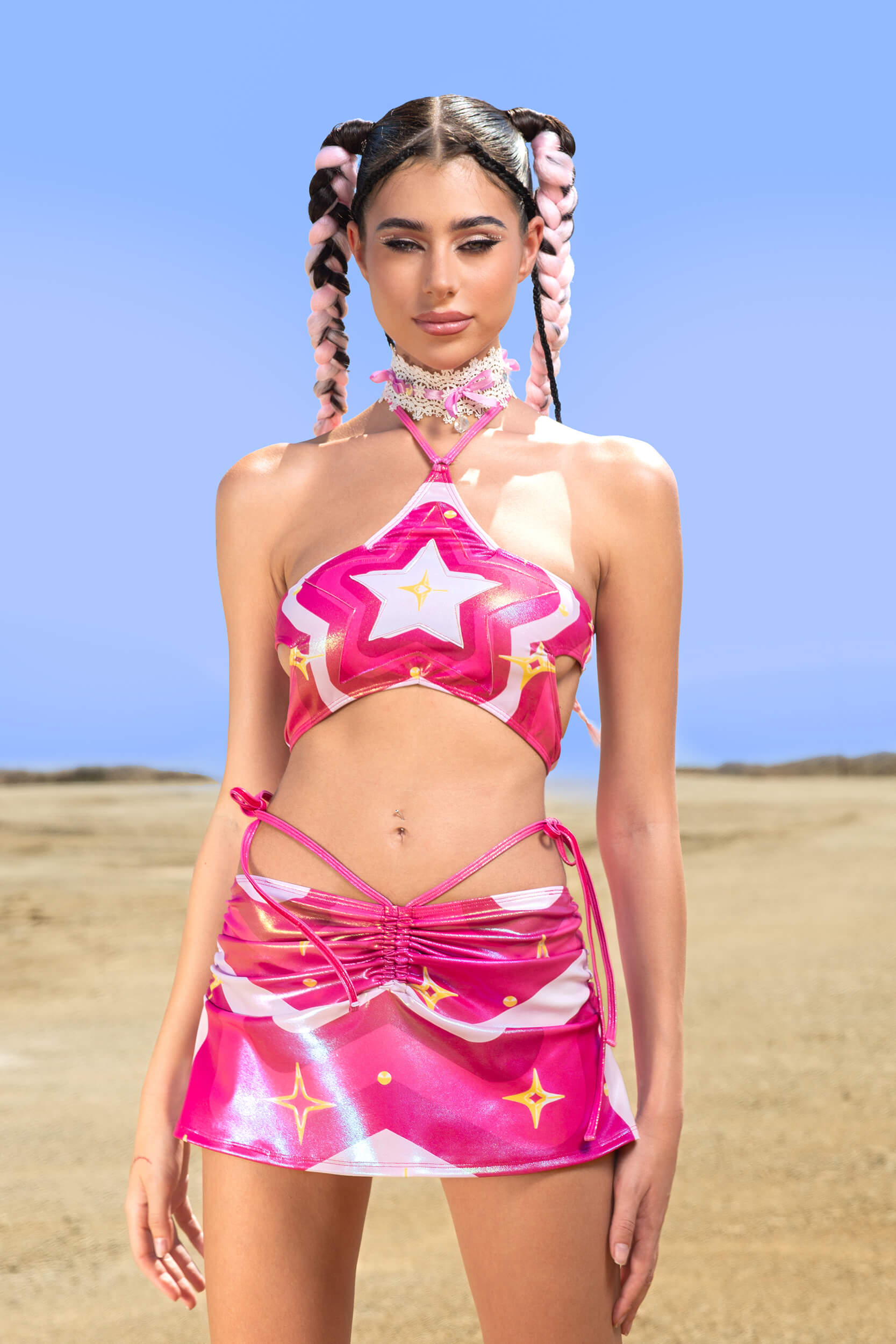 BADINKA Women Pretty Please Star-Shaped Top