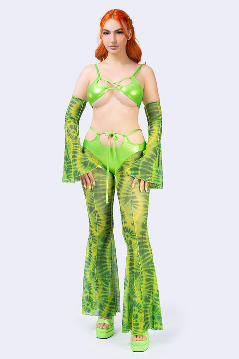 Pixie Bikini Bell Bottoms Hosen Set