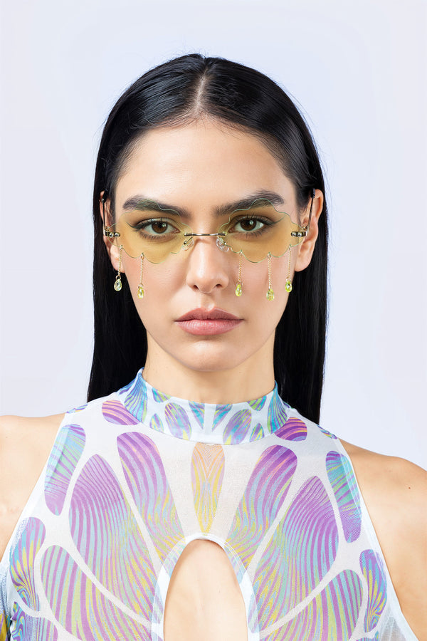 Cloudy Day Green Glasses