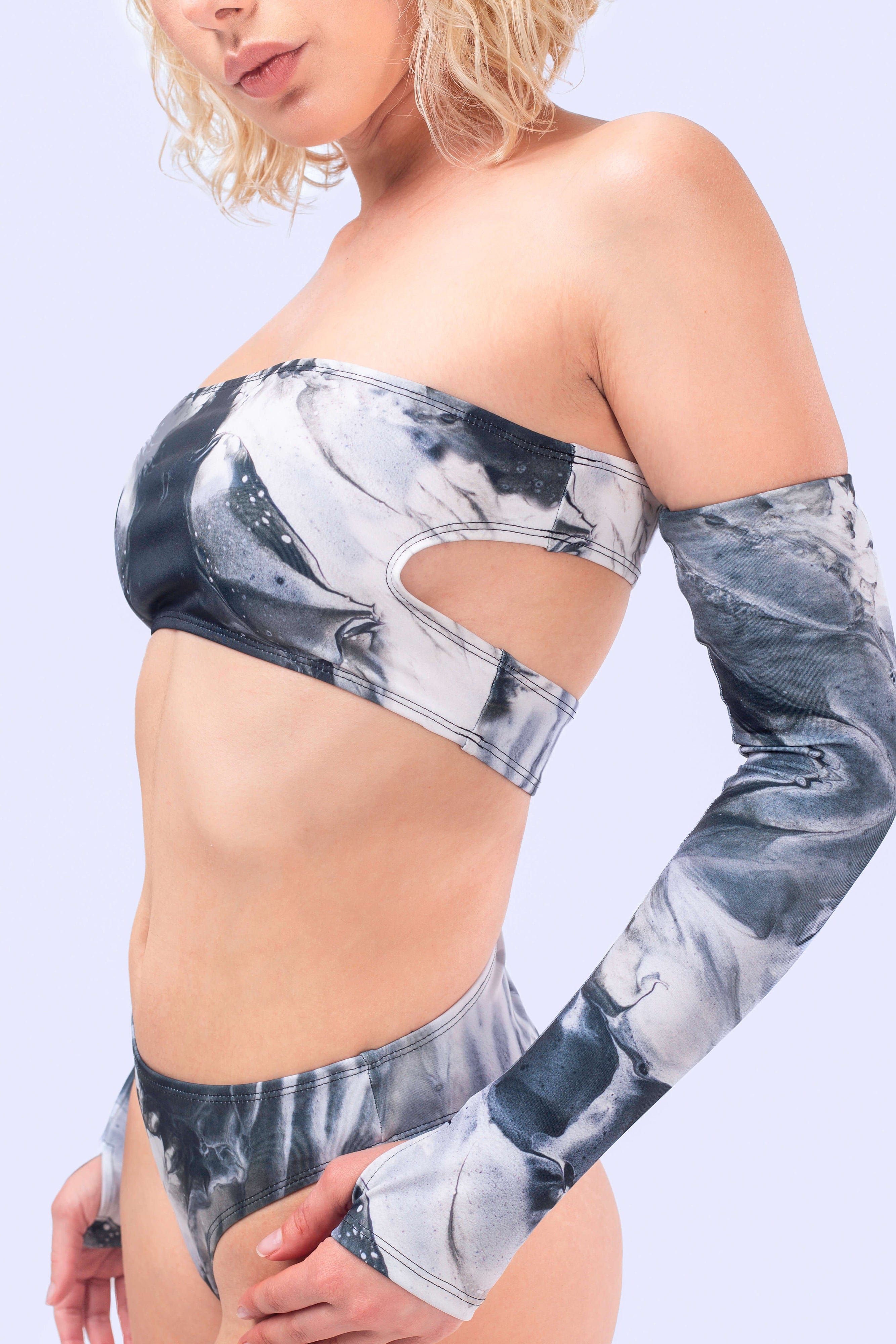 Ink Spill Cutout Tube Top