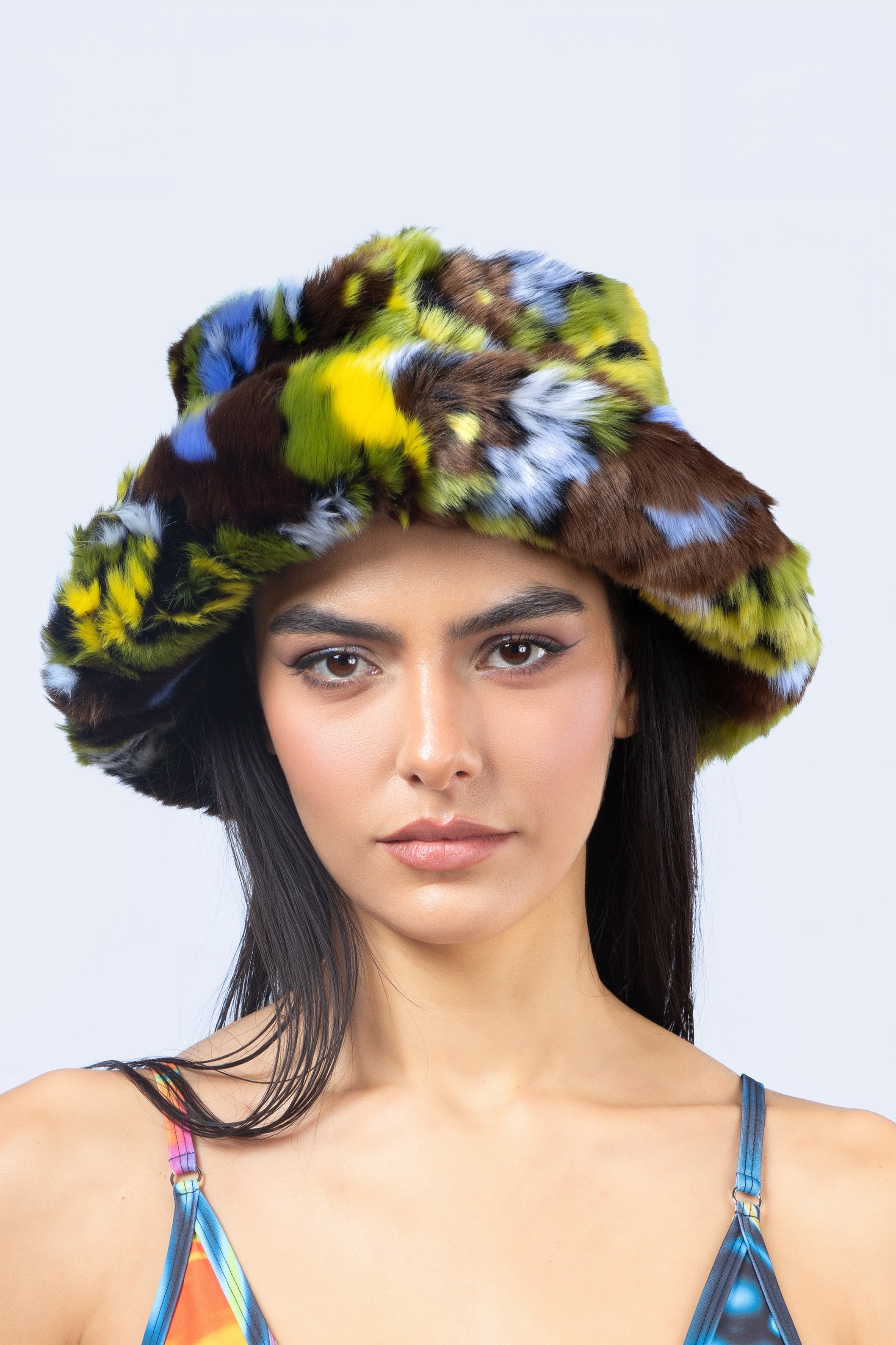 BADINKA Wild Moss Furry Buchet Hat