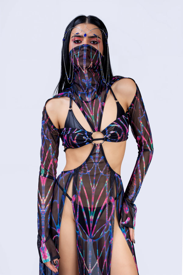 Cosmic Chaos Maxi Dress