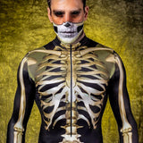 Men's Graveyard Skeleton Costume