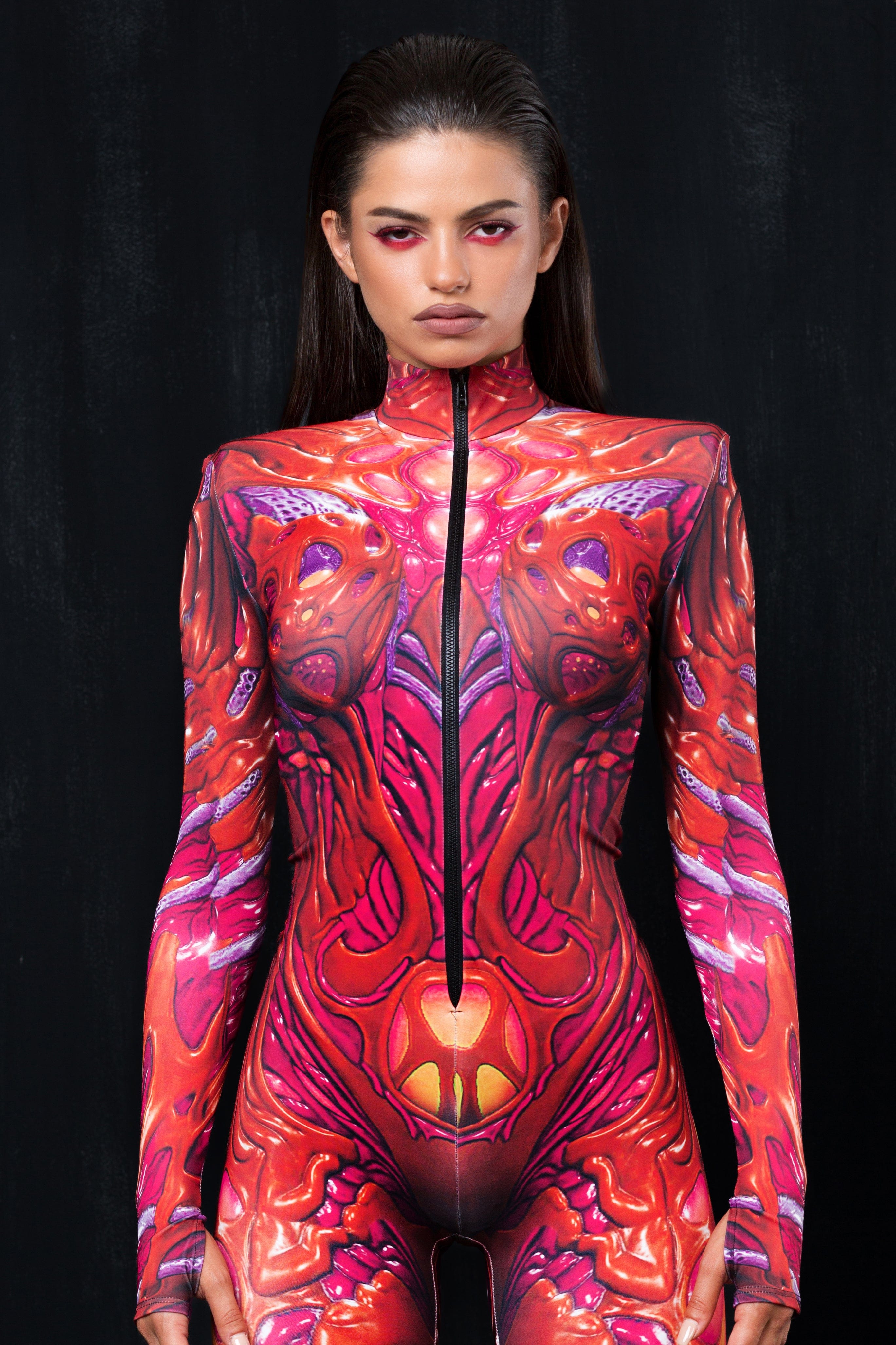 Axion Red Serious Bodysuit