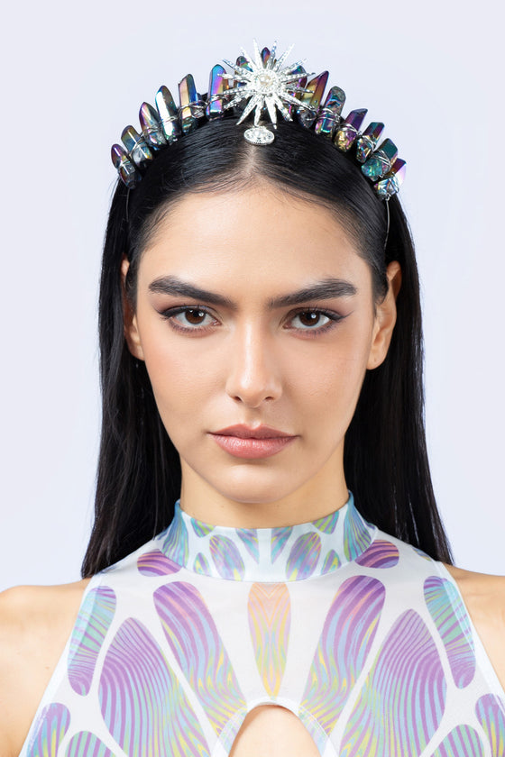 Regal Oil Slick Natural Stone Crown