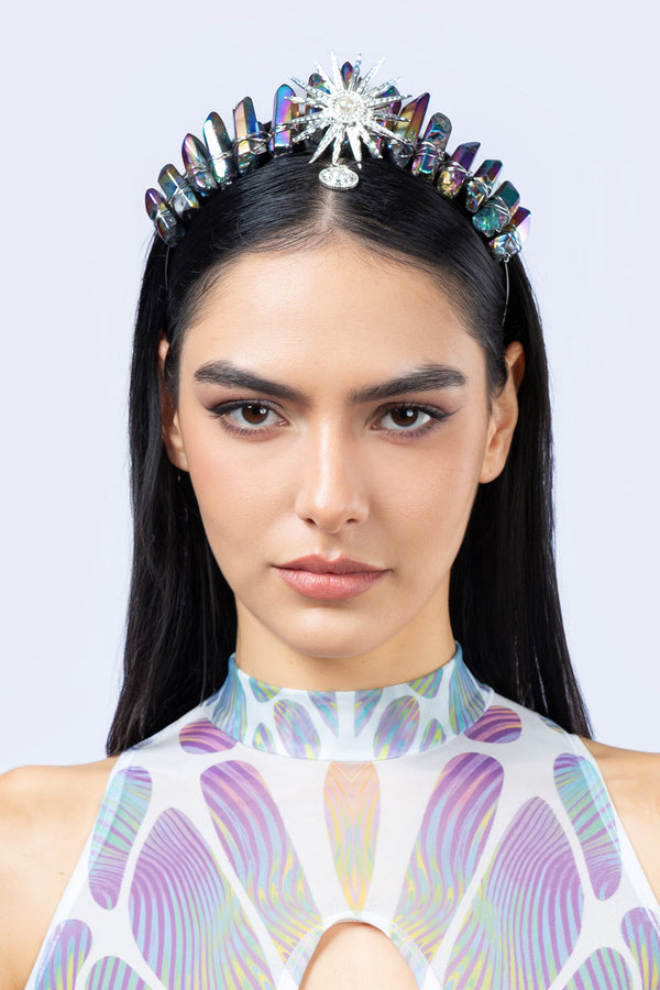 Regal Oil Slick Natural Stone Crown