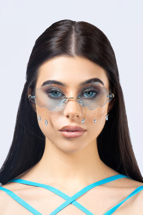 Cloudy Day Blue Glasses