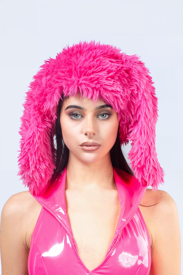 Pink Bunny Season Faux Fur Hat