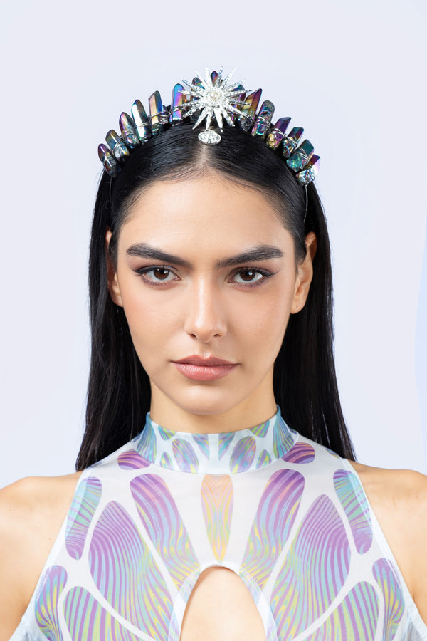 Regal Oil Slick Natural Stone Crown