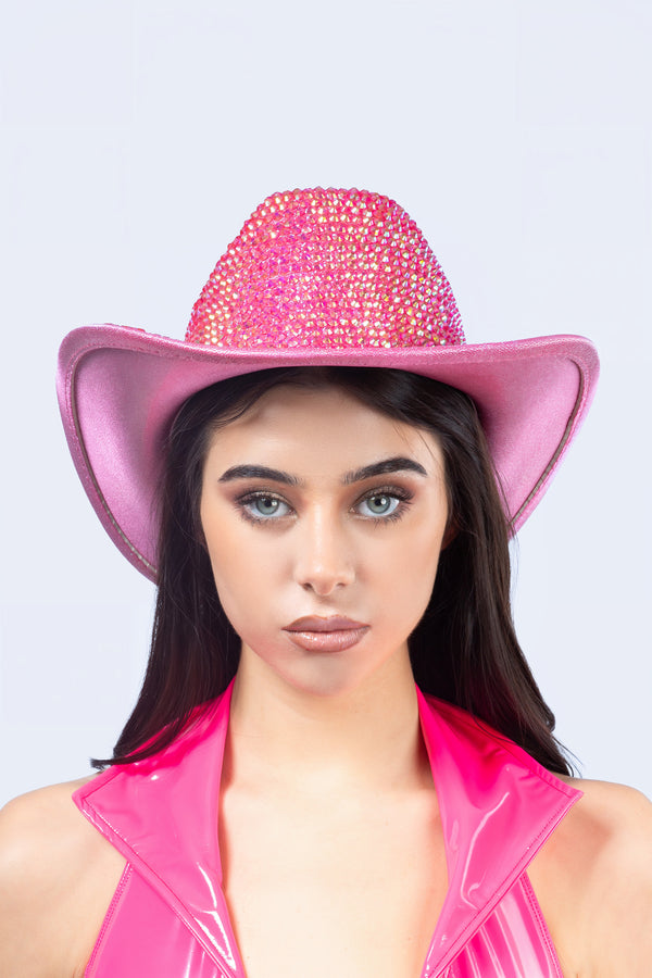 Howdy Pink Bedazzeled Cowboy Hat