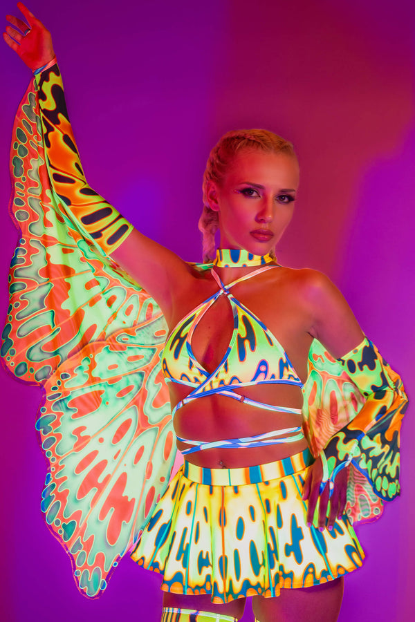 Mango On Top Wrapped Triangle Top