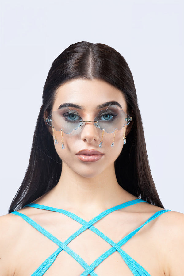 Cloudy Day Blue Glasses