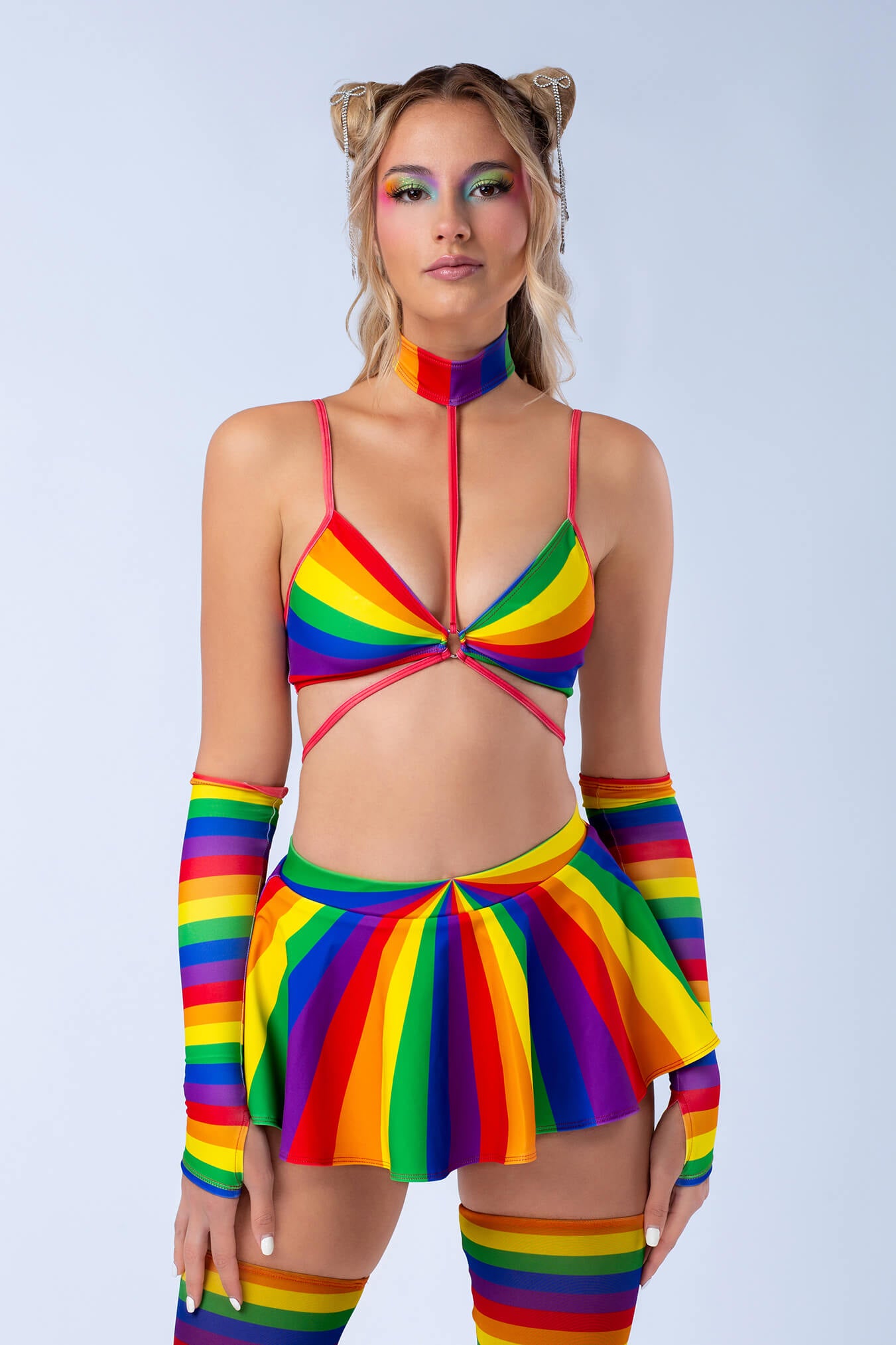 Prism Feel Strappy Triangle Top