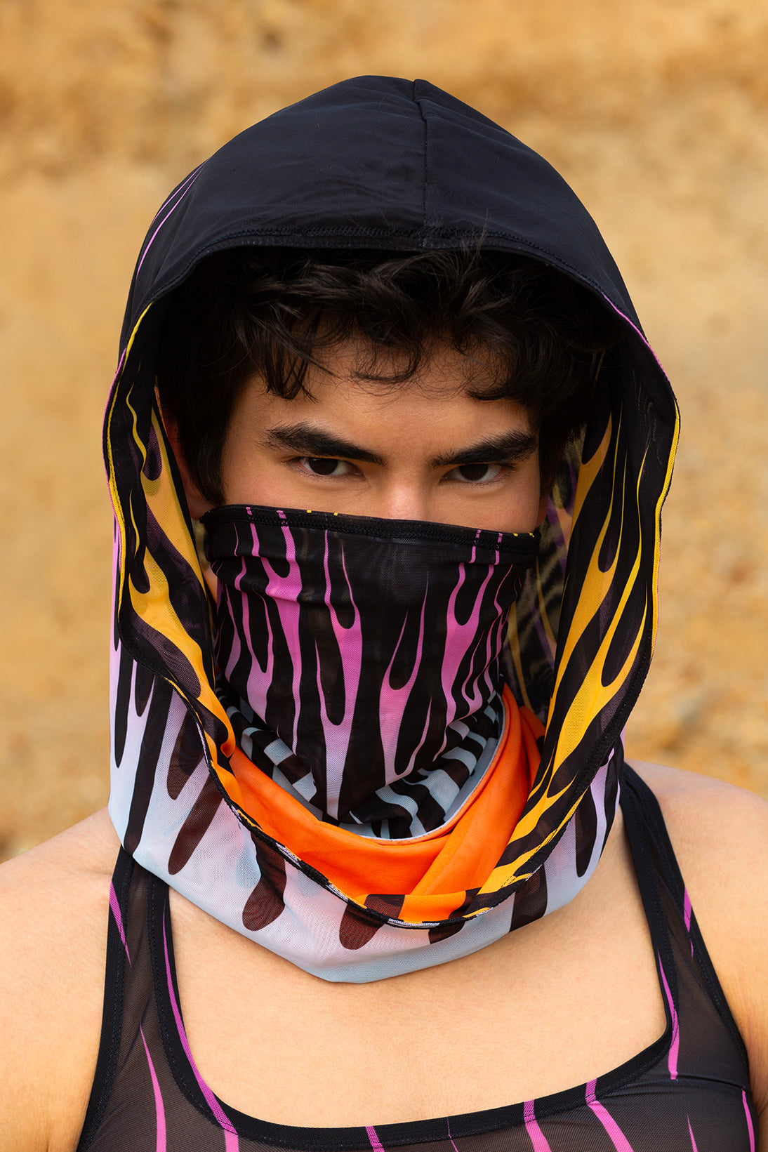 Firestarter Purple Unisex Double Sided Hood